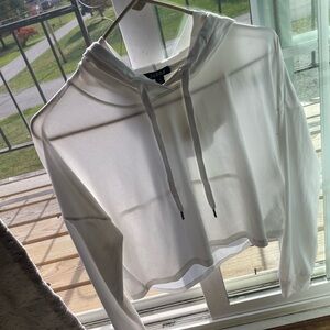 Cropped workout hoodie